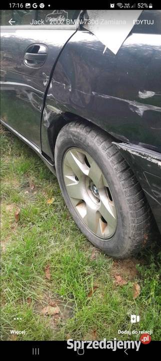 E65 730d w ładnym stanie 207KM lubelskie Mełgiew