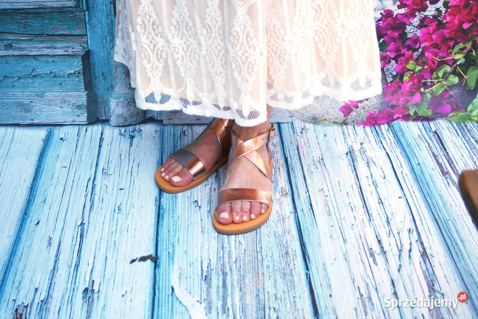 Sandały ze skóry naturalnej Grecja Poznań sprzedam