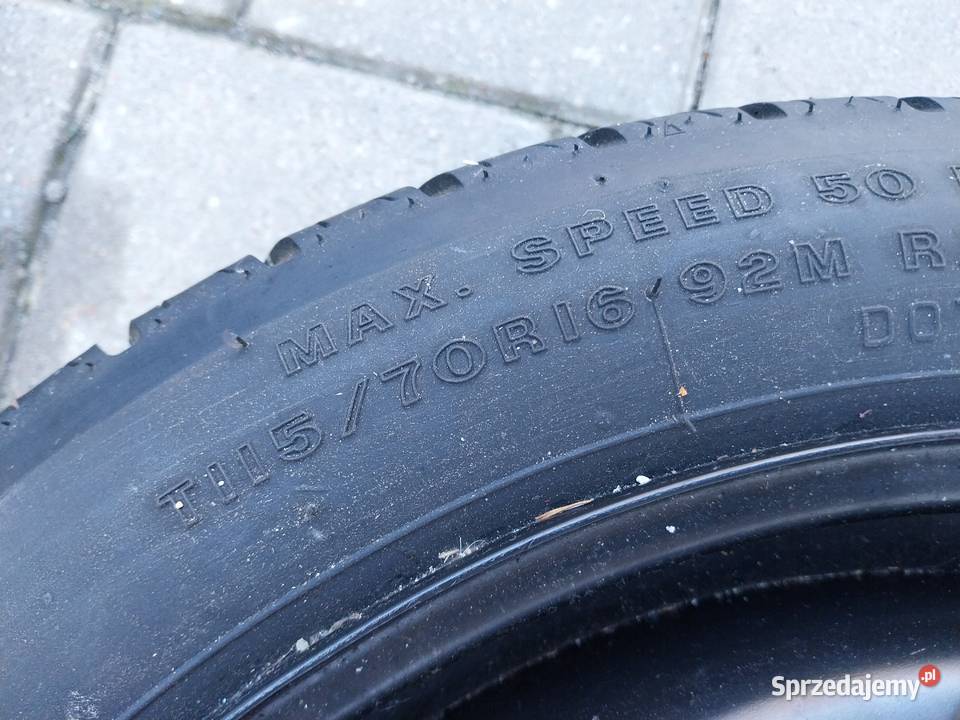 Koło zapasowe dojazdowe Opel 5x110 1157016 świętokrzyskie Starachowice
