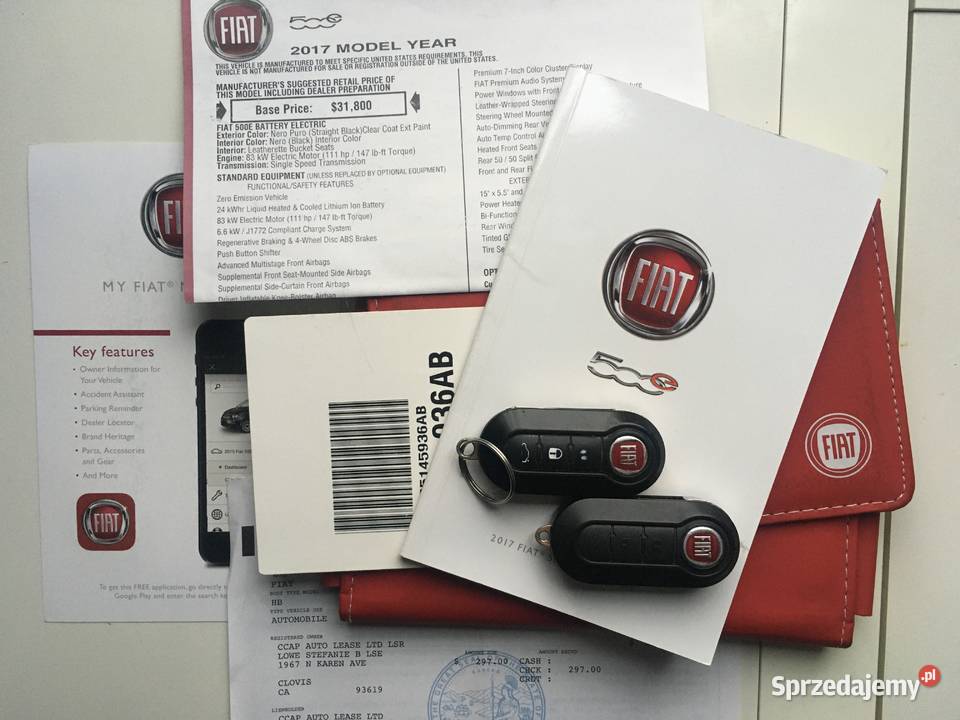 Fiat 500e SPORT Łódź