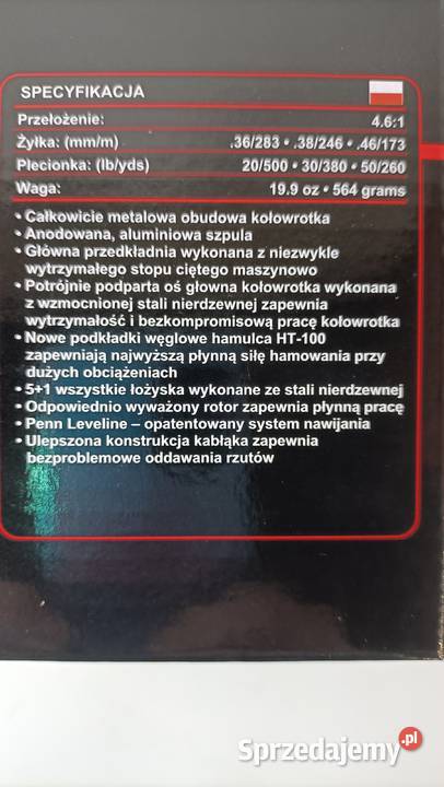 Kołowrotek Penn Slammer Classic 560 sprzedam