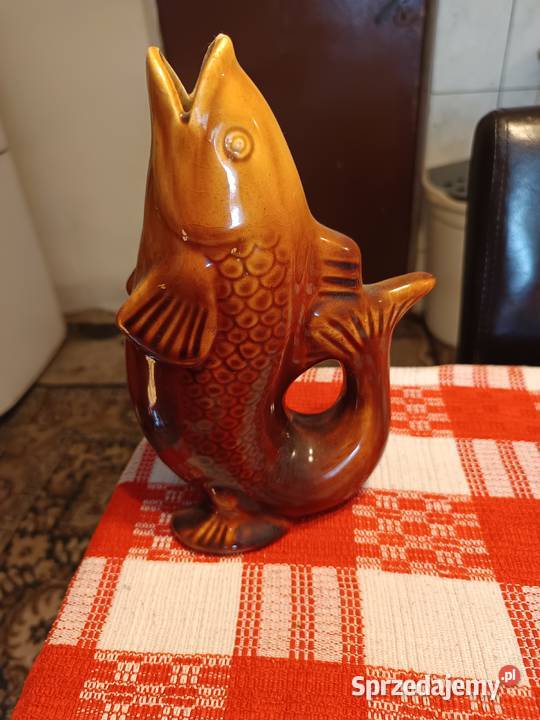 Ryba z porcelany PRL Jasło