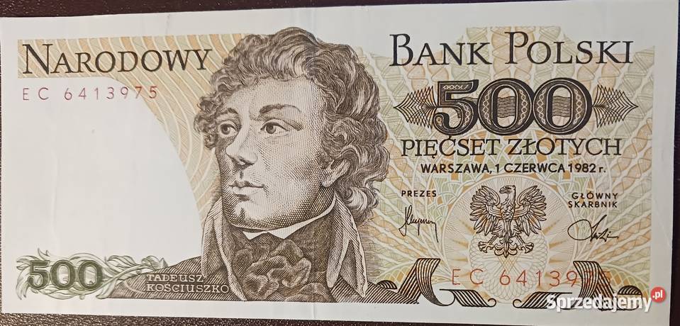 500 T Kościuszko 1VI1982 r seria EC piękne