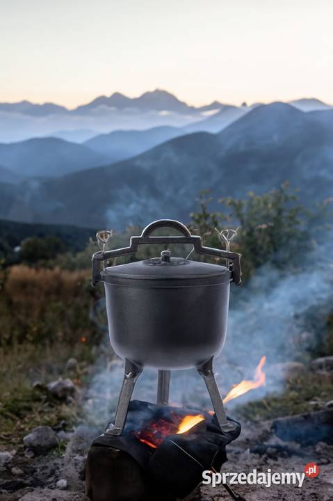 Kociołek myśliwski żeliwny garnek węgierski na wielkopolskie Poznań