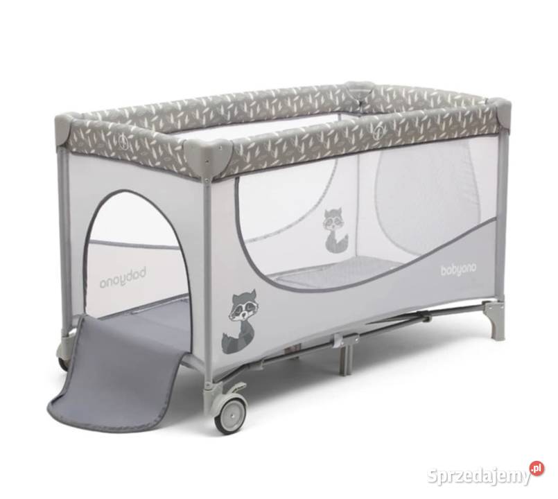 Babyono Łóżeczko turystyczne Basic Szare 2 wielkopolskie Poznań