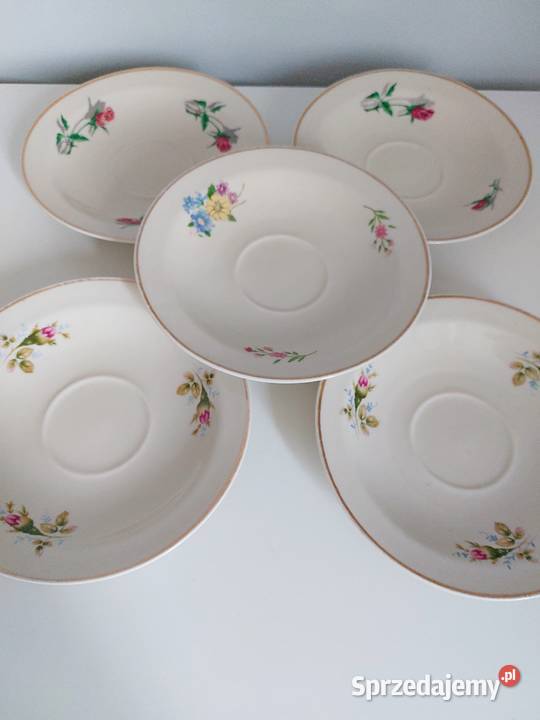 porcelana Chodzież 5 sztuk talerzyków z Poznań