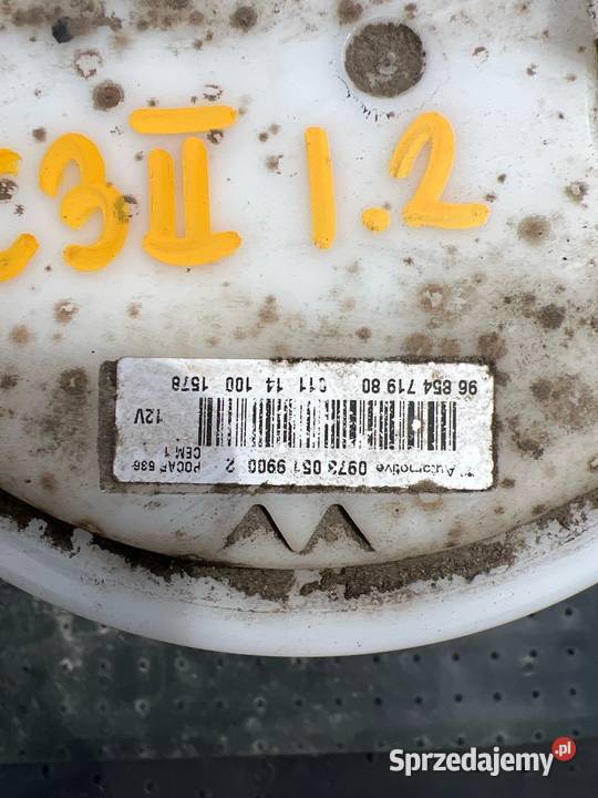 Pompa paliwa Citroen C3 II 12 14 benzyna Radzyń Podlaski sprzedam