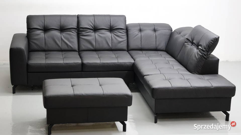 TAL SKÓRA NATURALNA NAROŻNIK funkcja spania PUFA Poznań