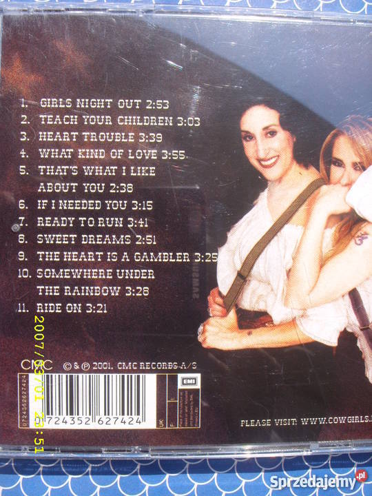 Rock CD COWGIRLSGIRLS NIGHT OUT CMC REC Kultura i Rozrywka dolnośląskie Wołów