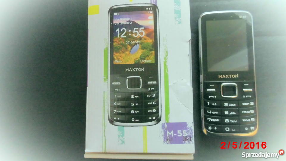 TELEFON KOMÓRKOWY MAXTON MM 55 DUALSIM MAXCOM standardowa Tychy