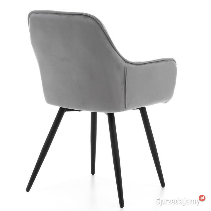 Jasnoszare Krzesło Tapicerowane Siena Wysyłka 47cm Tarchały Małe sprzedam