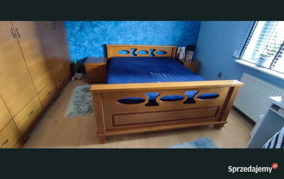 Łóżko do sypialni drewniane solidne Kielce