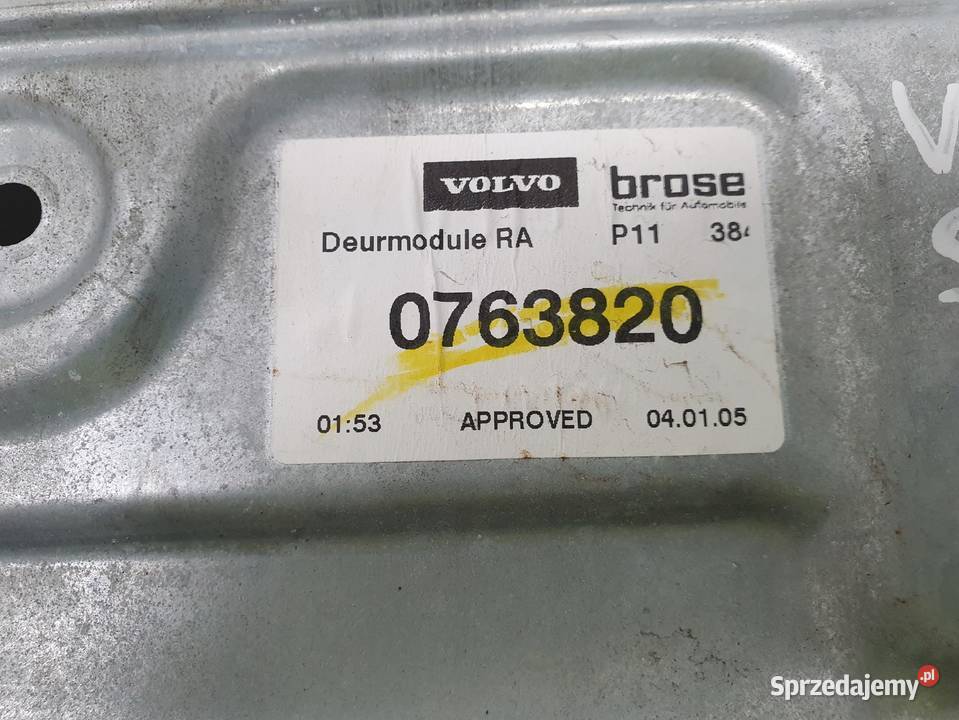 Volvo S40 II V50 MECHANIZM PODNOSZENIA SZYBY lubelskie Janów