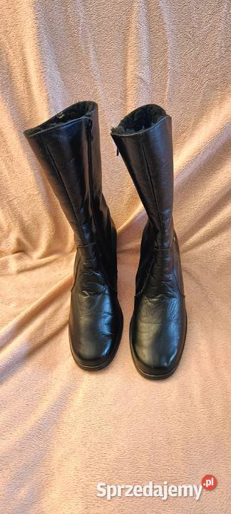 Buty zimowe damskie z cholewką na suwak Rozmiar mazowieckie Brwinów