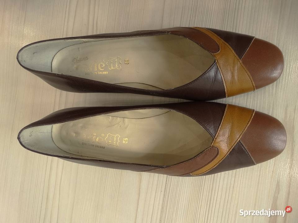 Buty Skórzane Półbuty Czółenka na Słupku Łomża sprzedam