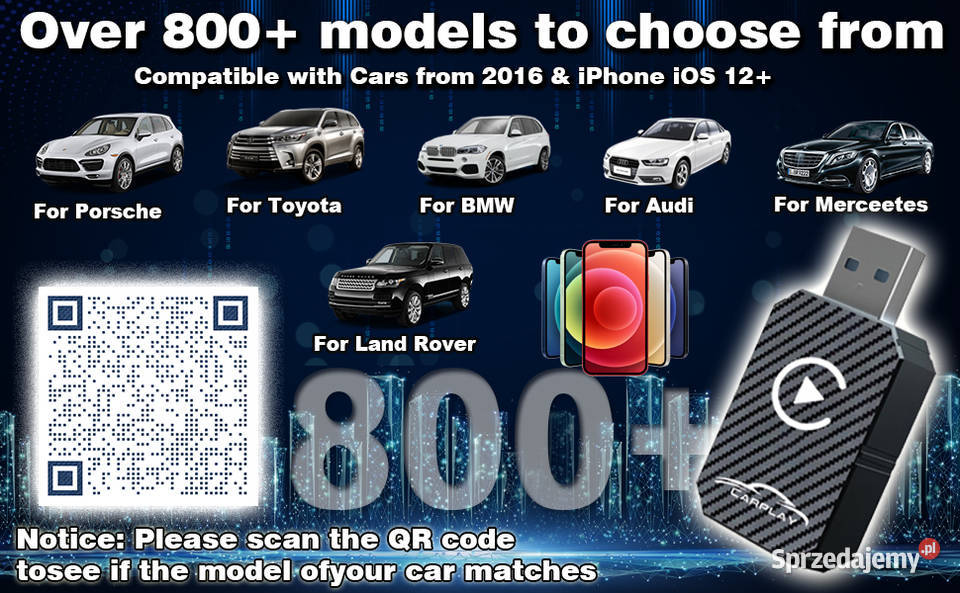 BEZPRZEWODOWY ADAPTER DO SAMOCHODU FIRMY WIRLESS Częstochowa sprzedam