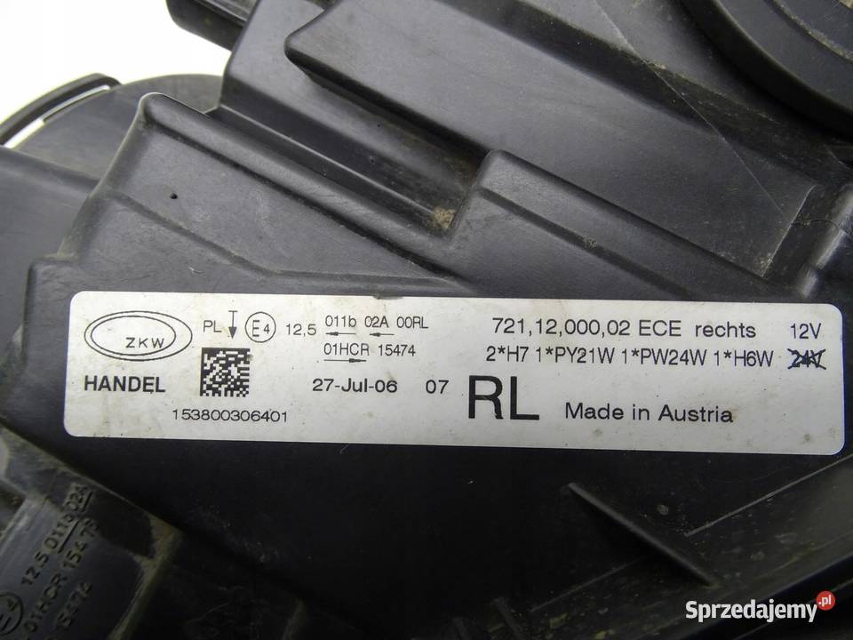 LAMPA REFLEKTOR PRAWA PRAWY PRZÓD PRZEDNIA BMW osobowe sprzedam