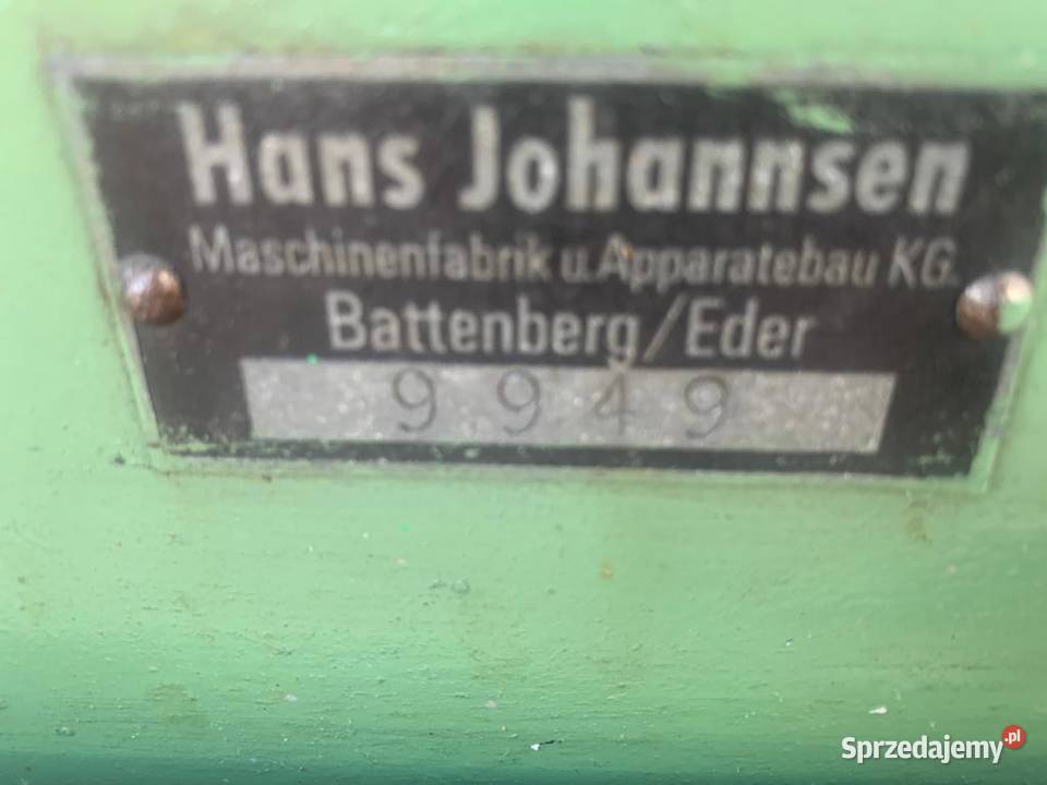 Szlifierka długotaśmowa Johannsen Wejherowo
