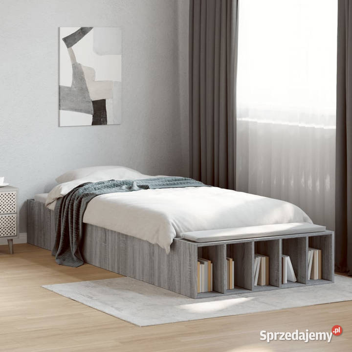 Rama łóżka szary dąb sonoma materiał Warszawa sprzedam