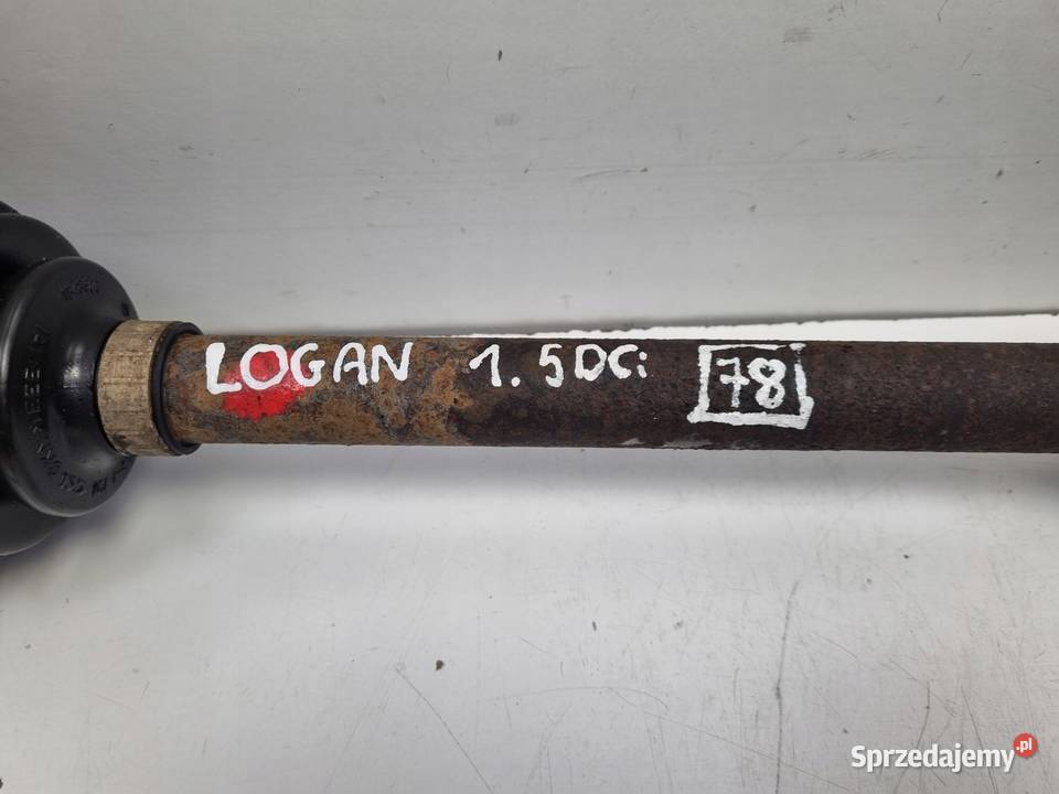 PÓŁOŚ Dacia Logan 16 16V LEWA PRZEDNIA półośka Półosie lubelskie Chełm