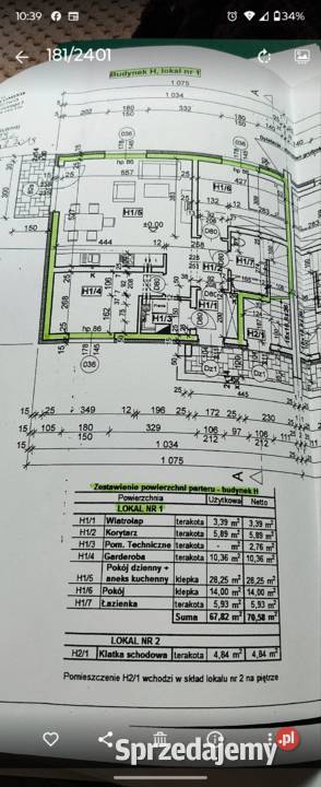Mieszkanie 68 m2 parter mazowieckie Wołomin sprzedam
