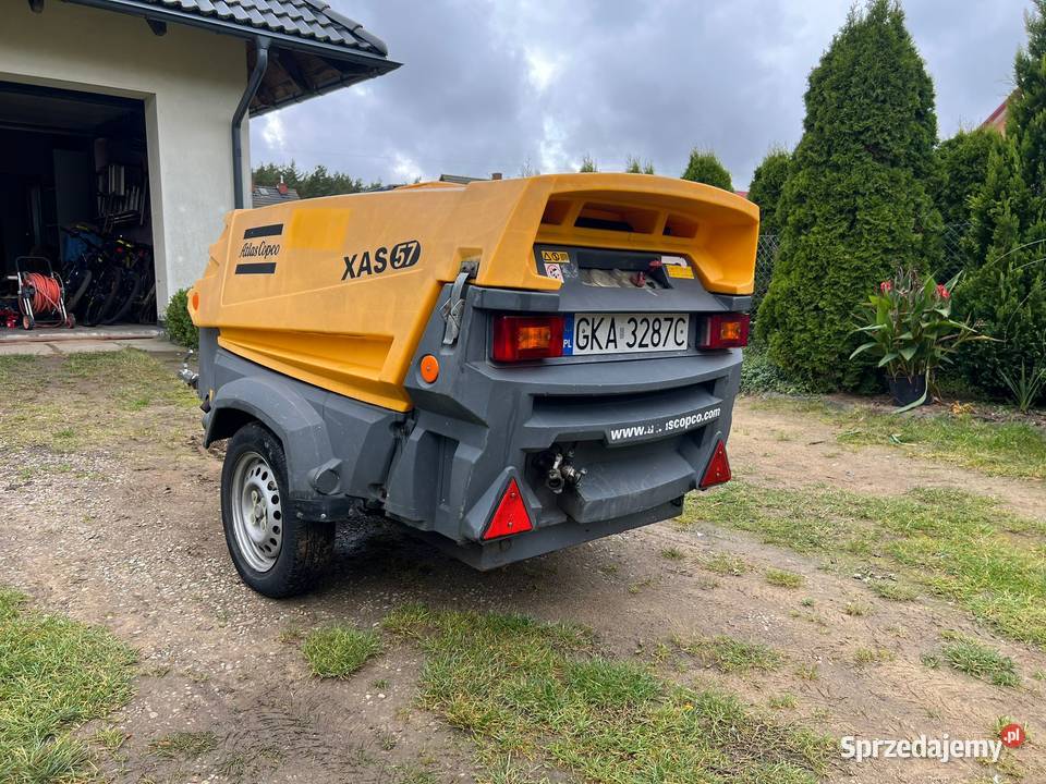 Atlas Copco XAS 57 kompresor śrubowy 7 bar 3 Kiełpino