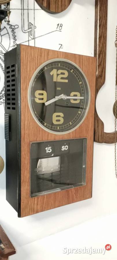 Zegar ścienny Metron z datownikiem 1980 r Żary sprzedam