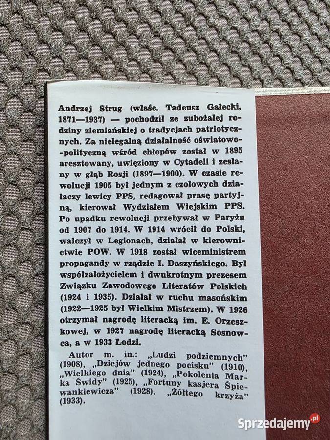 seria tatrzańska WL Zakopanoptikon Andrzej Strug Kraków