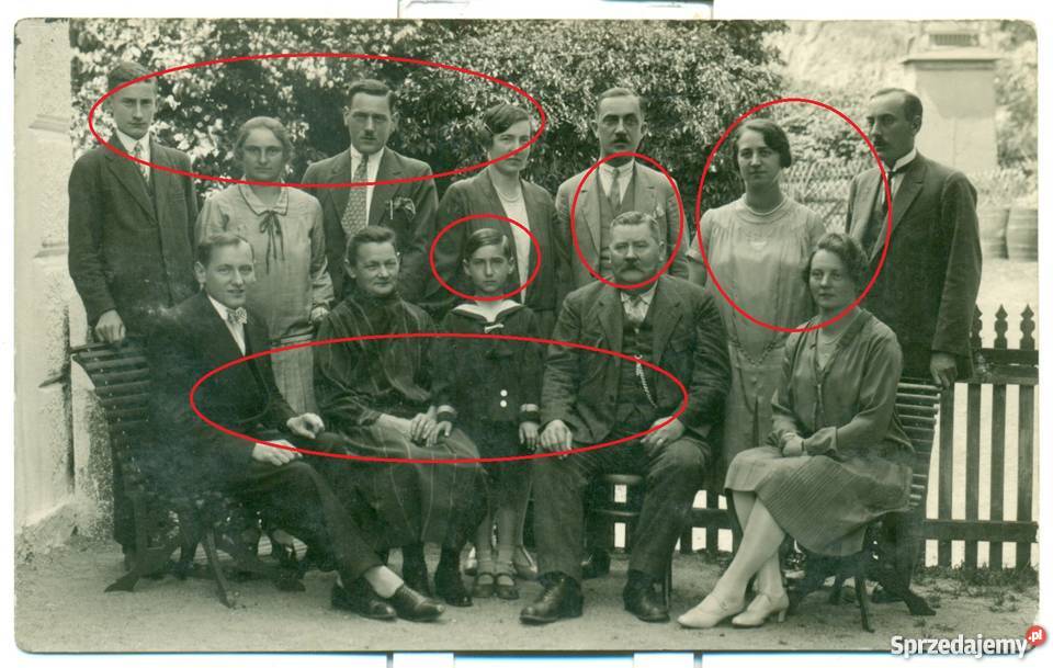 Stare zdjęcie fotografia rodzina okres sprzedam