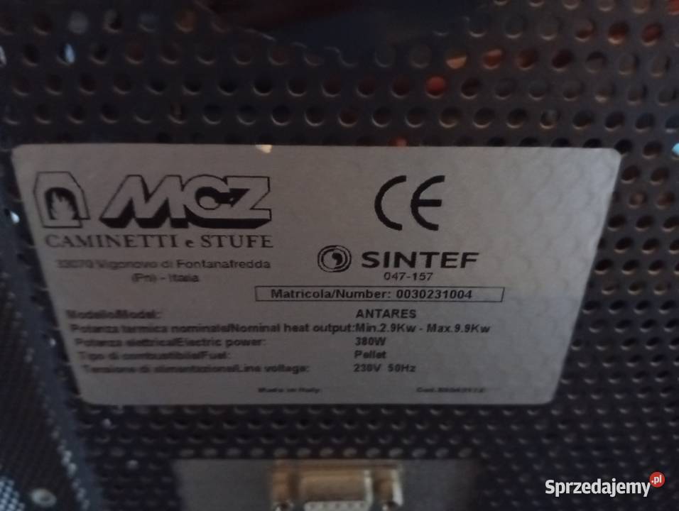 Piec kominek na pellet MCZ Piece wolnostojące Tomaszów Mazowiecki
