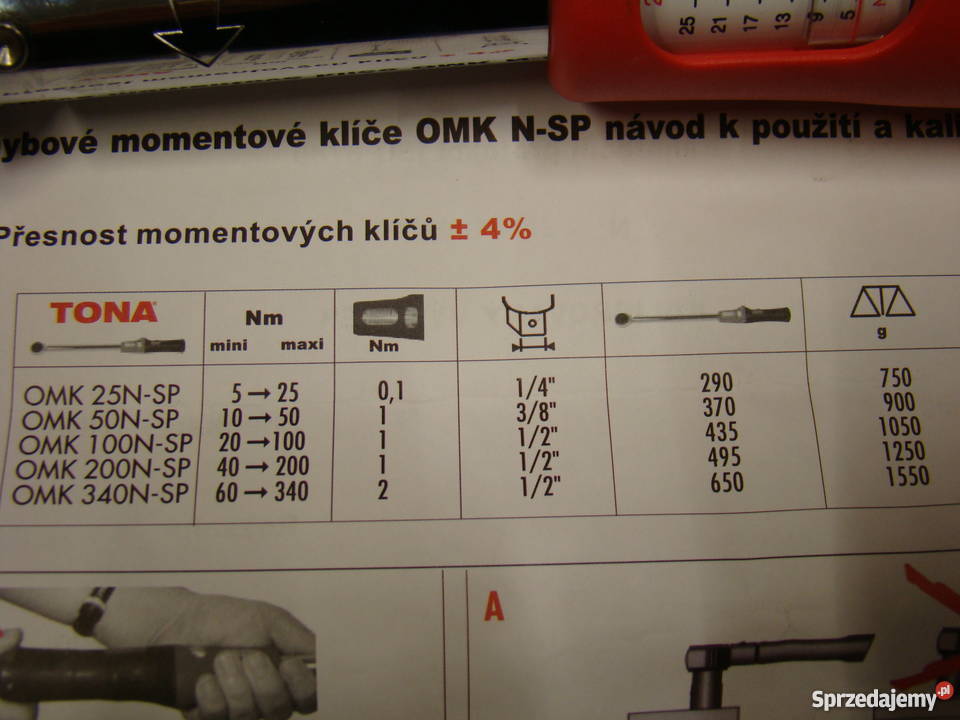 Klucz dynamometryczny TONA 14 cala OMK 25 NSP Bielsko-Biała