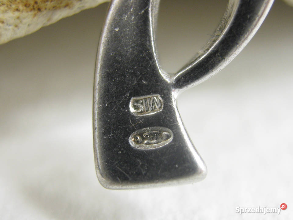 Srebrna asymetryczna zawieszka unikat srebro 925 Katowice