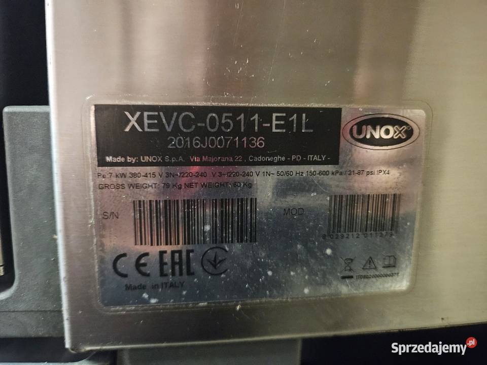 2 PIECE Unox ChefTop XEVC1011E1R XEVC0511E1L Pszczyna