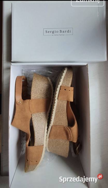 Buty marki Sergio Bardi natzamsz camel wizytowe lubelskie Lublin