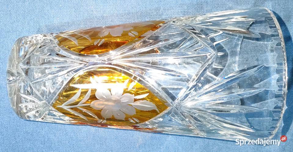 Zestaw szkła kryształowego wazon półmisek talerz Bielsko-Biała