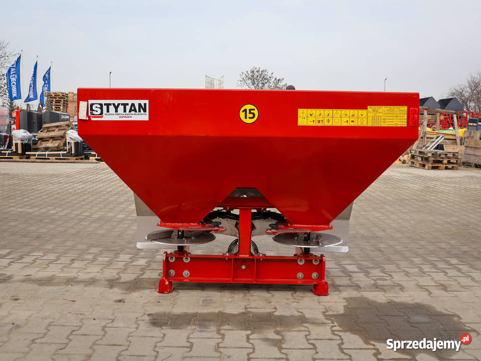 NOWY Rozsiewacz do Nawozu 4001400 L Dwutalerzowy