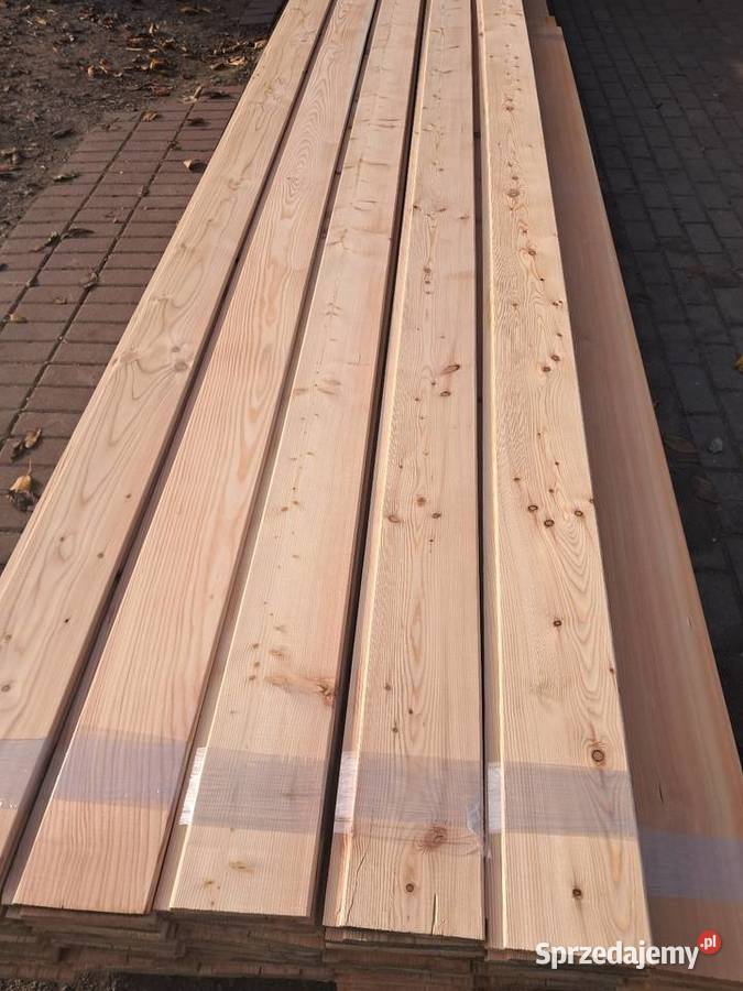 Deska elewacyjna na zakładkę lamele modrzew Ostrów Wielkopolski sprzedam