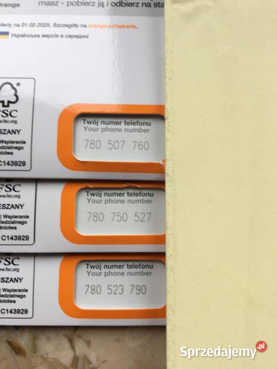 Złote numery Orange Warszawa