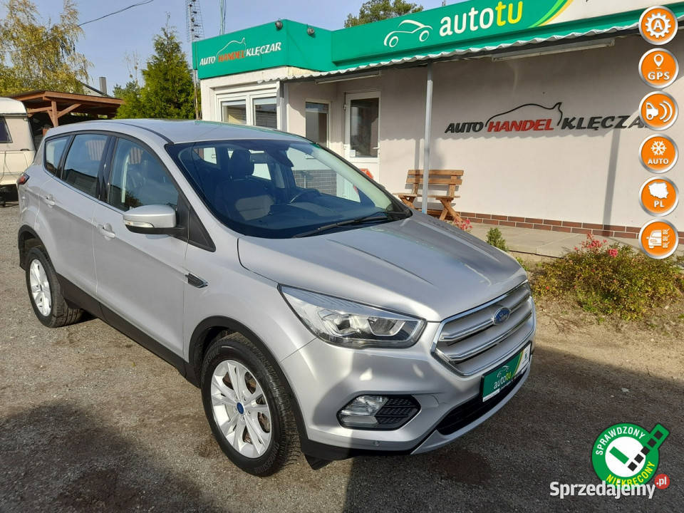 Ford Kuga 2017 r Automat wspomaganie parkowania centralny zamek Lipiany
