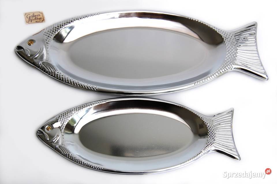 Taca patera półmisek ryba na rybę ryby stal 2 Wyposażenie wnętrz lubelskie Lublin