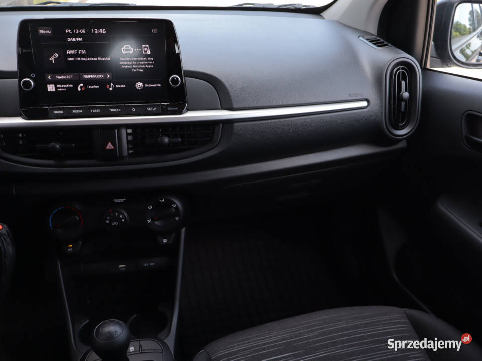 Kia Picanto 12 MPI czarny mazowieckie Piaseczno