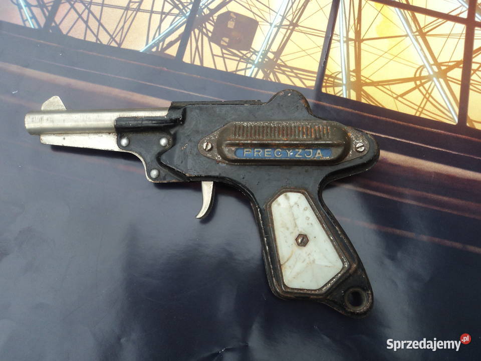 PRL pierwsza seria milicyjnego pistoletu zabawki