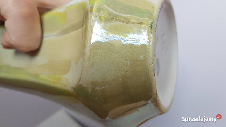 Porcelanowy wazon Krokus Bogucice porcelana PRL Dąbrowa Górnicza