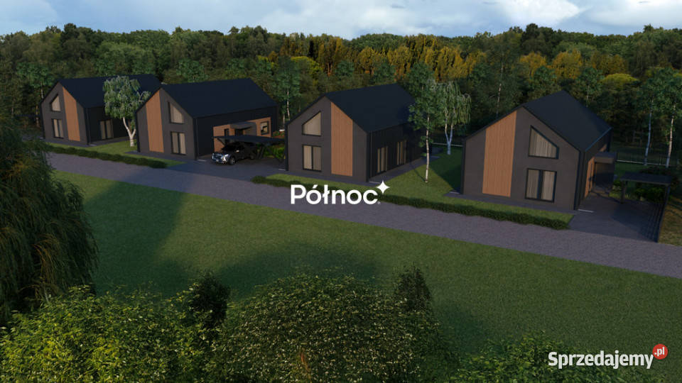 Styrzyniec 4 domy Las Nowoczesna technologia utwardzona