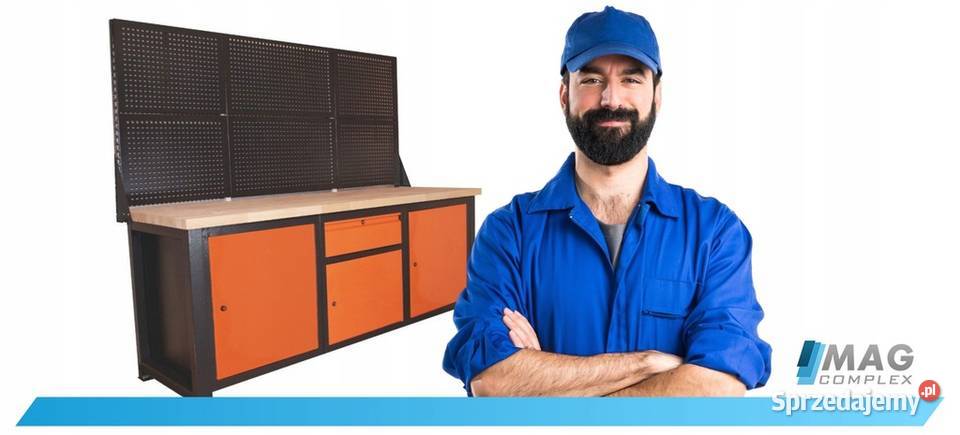 DUŻY STÓŁ WARSZTATOWY P2124 ROBOCZY NARZĘDZIOWY