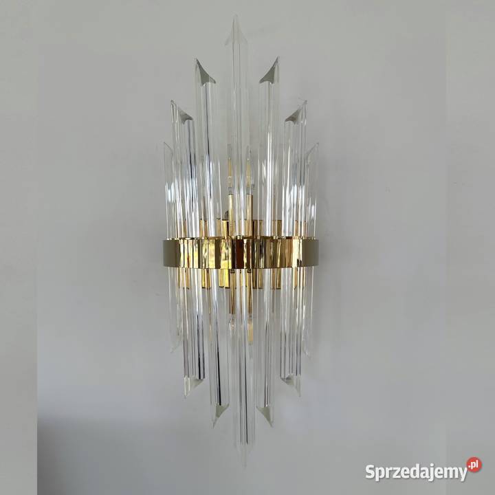 Kinkiet LUCY Kryształowy Złoty Lampa Ścienna mazowieckie sprzedam