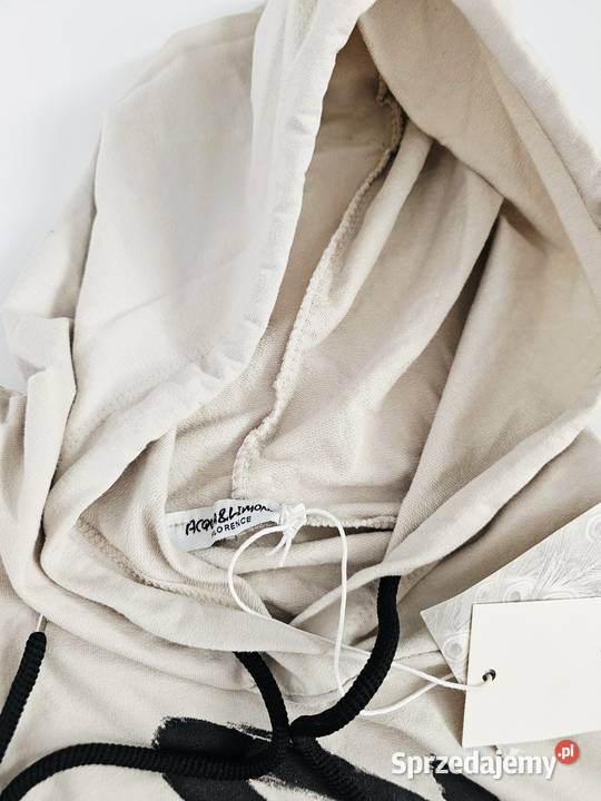 Nowa beżowa bluza z kapturem Acqua Limone Łomianki Dolne