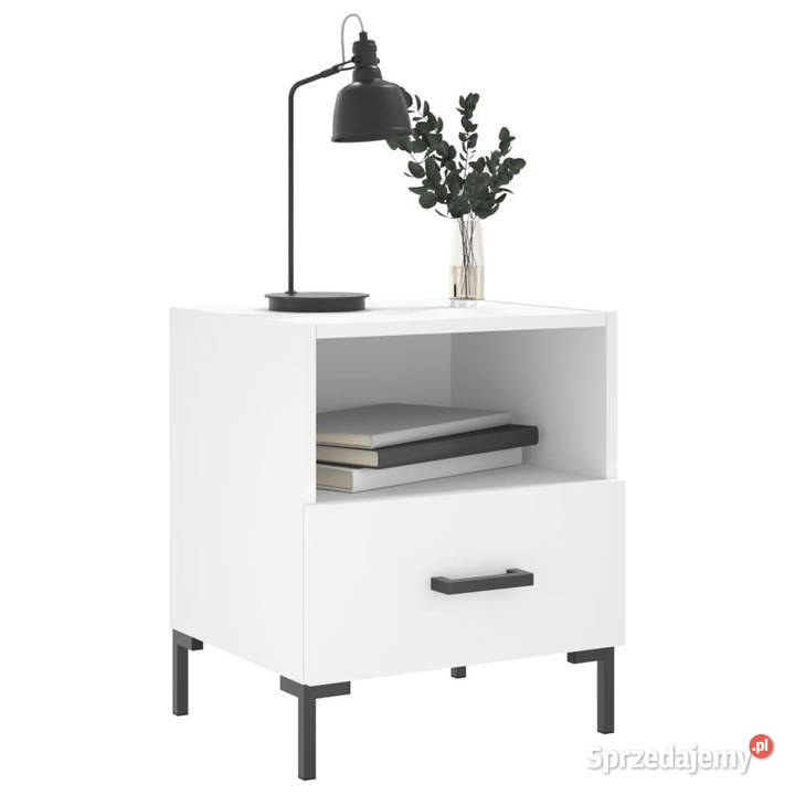 Szafki nocne 2 białe 40x35x475 WM827437 Warszawa