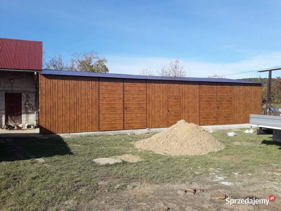 Garaż Blaszany Otwarty Wiata Garażowa 48m2 sprzedam