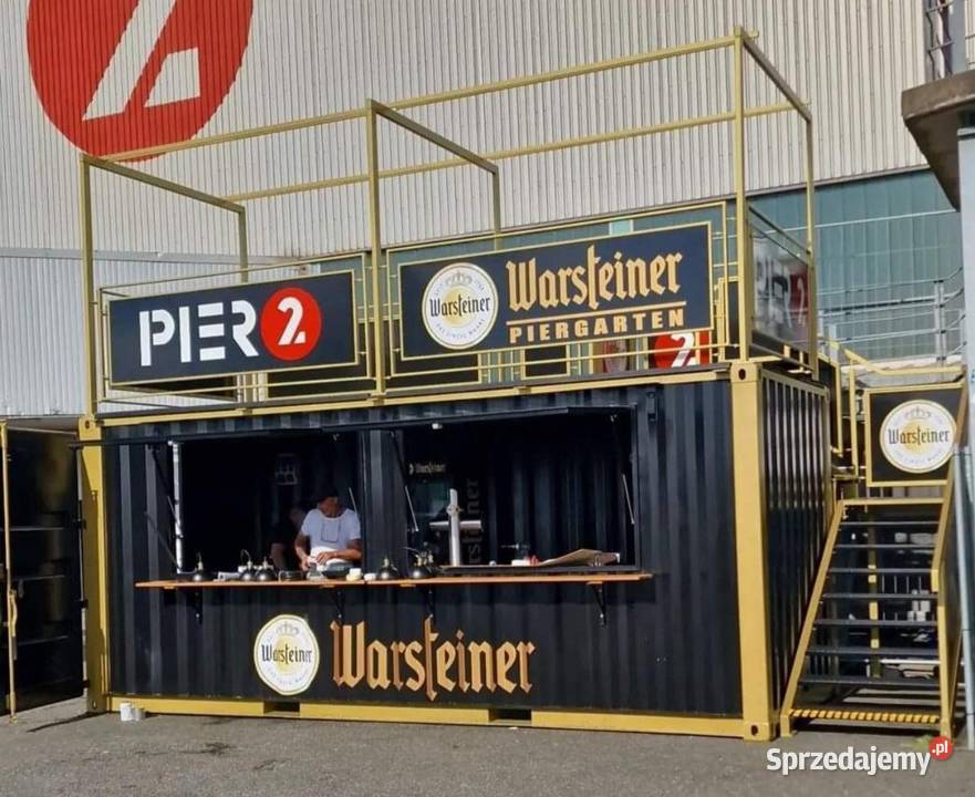 Kontener gastronomiczny z antresolą 4 gastronomiczne